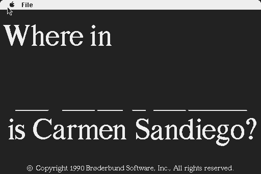 Screenshot for Where in Time is Carmen Sandiego v1.0
